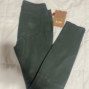 Women’s Leather True Religon Pants Size 28 New With Tags